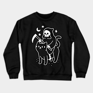 Death Rides A Black Cat Crewneck Sweatshirt